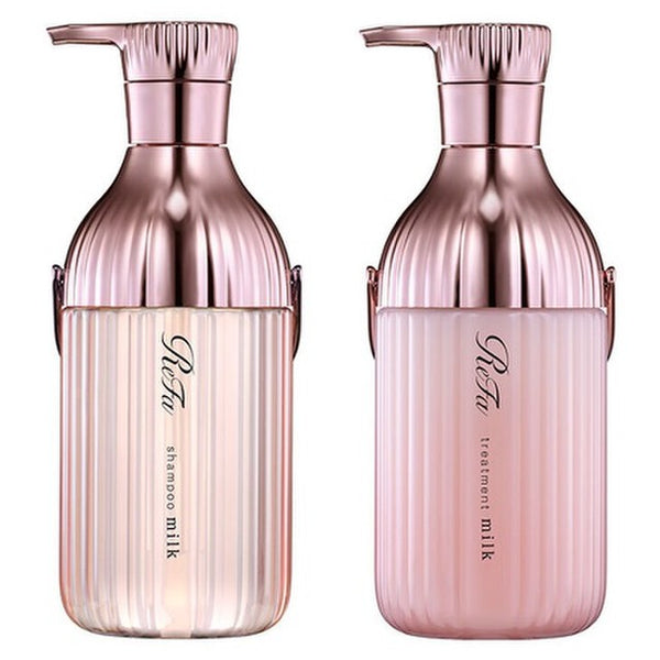 ReFa 毛躁卷曲专用 牛奶蛋白PINK系列 洗头水/护发素 Milk Protein PINK LINE Shampoo/Treatment 500mL / 500g