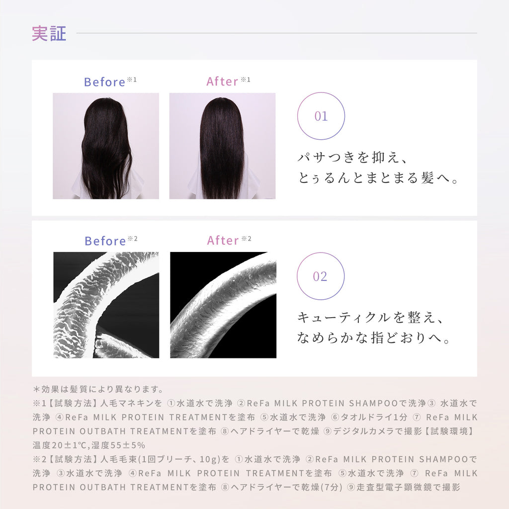 ReFa Milk Protein PINK LINE Shampoo / Treatment 500mL / 500g