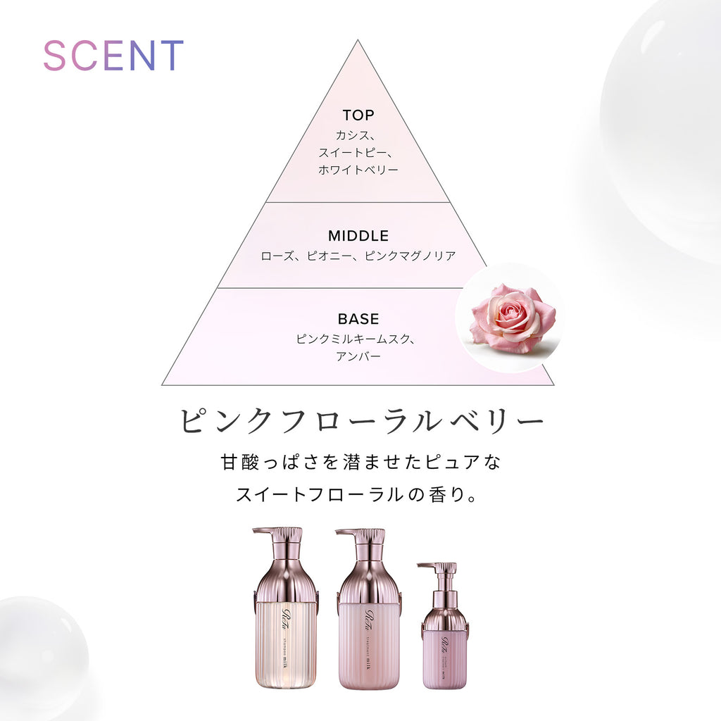 ReFa 毛躁卷曲专用 牛奶蛋白免冲洗护发乳 PINK Milk Protein Outbath Treatment Pink 100g