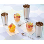 Thermos 膳魔師 平底杯 300mL / 400mL 一套兩個 銀色