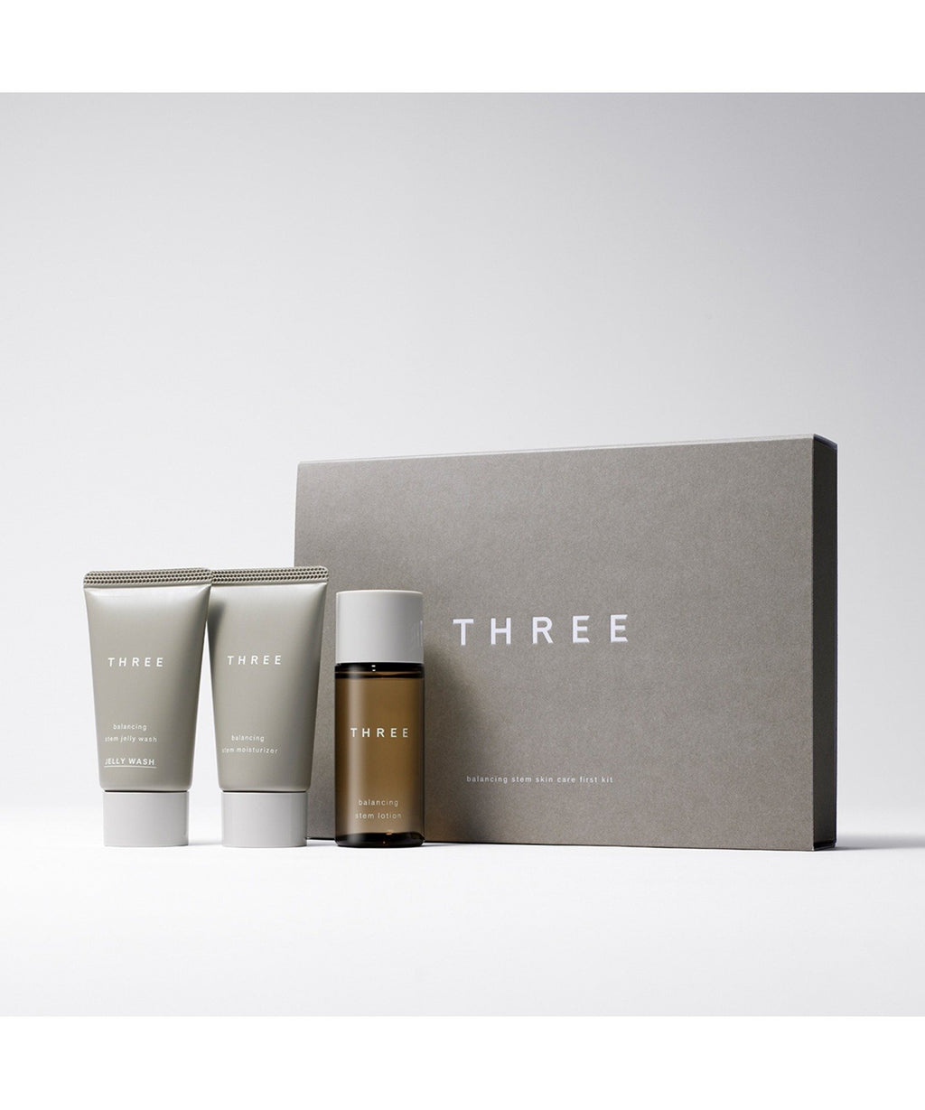 THREE 平衡保養入門組 混合肌油性肌 Balancing System Skincare First Kit