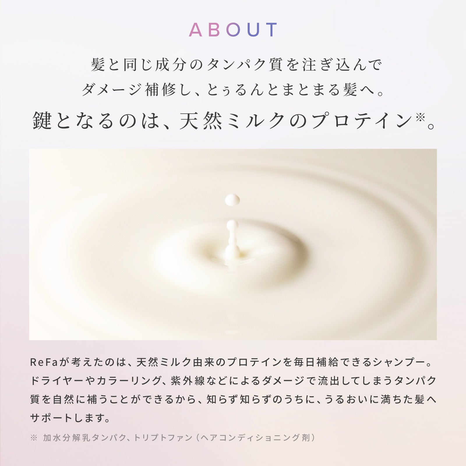ReFa 牛奶蛋白WHITE系列 洗頭水/ 護髮素 Milk Protein WHITE LINE Shampoo/Treatment 500mL / 500g