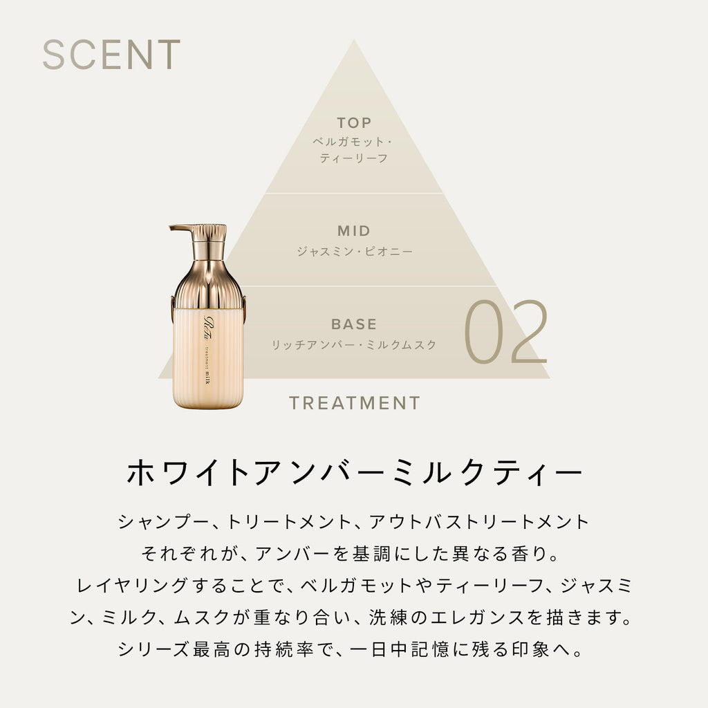ReFa 牛奶蛋白皇室系列 洗頭水／護髮素 Milk Protein Royal Shampoo/Treatment 500mL/500g