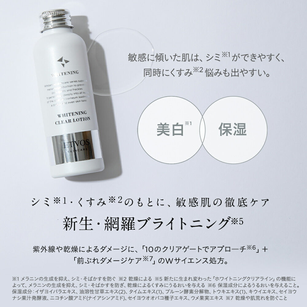 ETVOS 藥用美白淨透化妝水 Medicated Whitening Clear Lotion 120mL