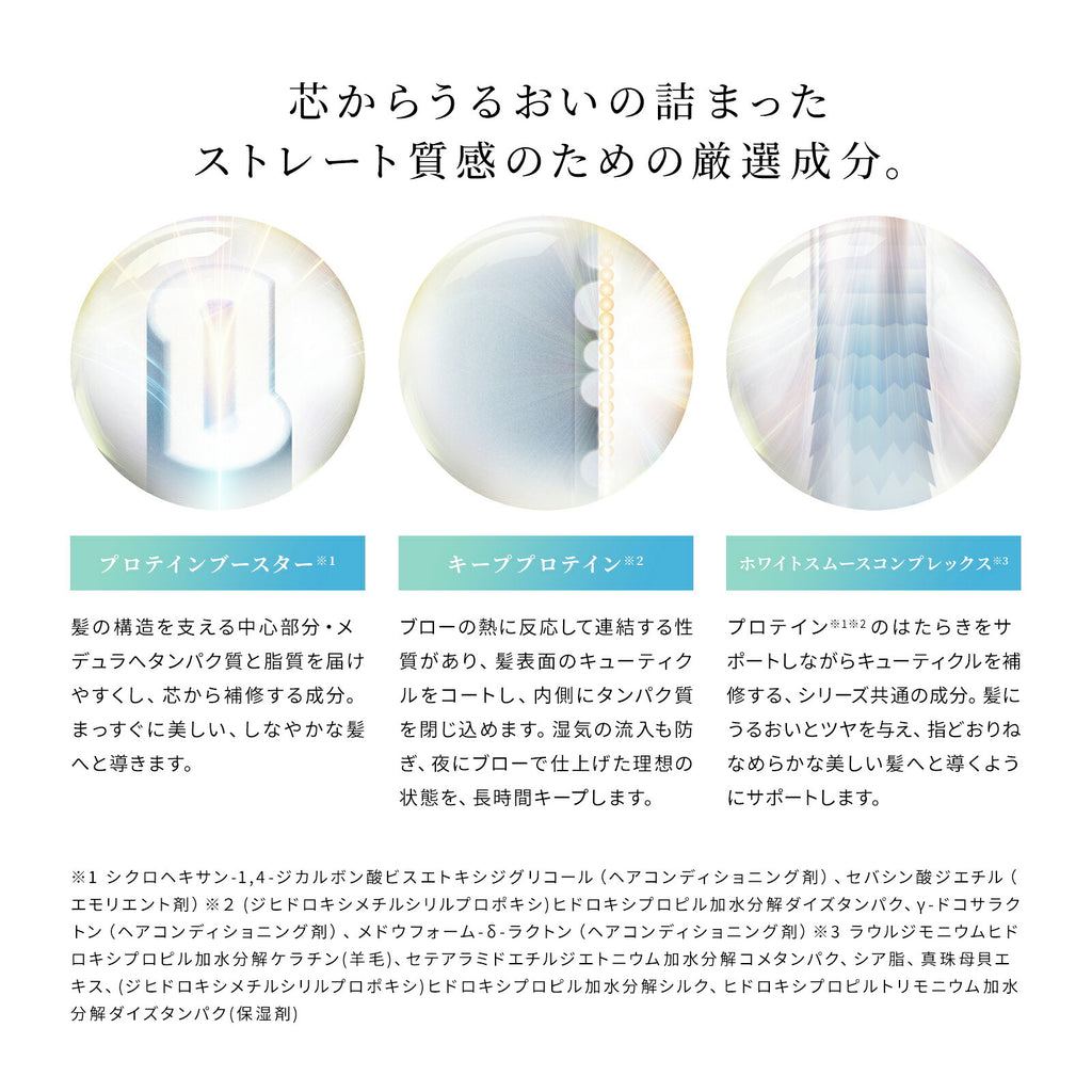 ReFa 牛奶蛋白直順系列 洗頭水／護髮素 Milk Protein STRAIGHT LINE Shampoo/Treatment 500g/500mL
