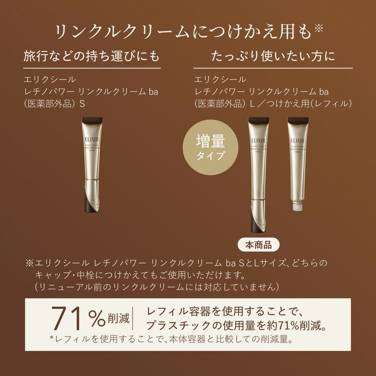 ELIXIR 眼唇抗皺霜 ba Retinol Power Wrinkle Smoothing Cream 15g/22g/補充裝