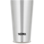 Thermos 膳魔師 平底杯 300mL / 400mL 一套兩個 銀色