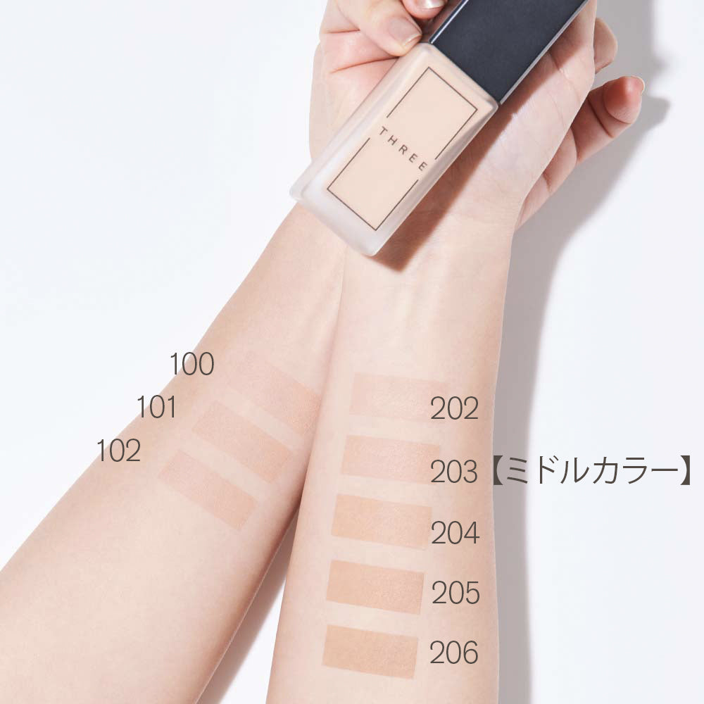 THREE 柔光極致晶透粉凝霜 Advanced Ethereal Smooth Operator Fluid Foundation 撫平凹凸 SPF40/PA++ 30mL