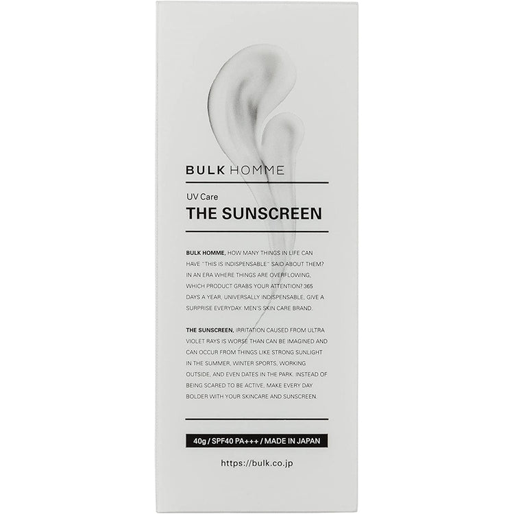 BULK HOMME Sunscreen 物理防曬 40g SPF40 PA+++