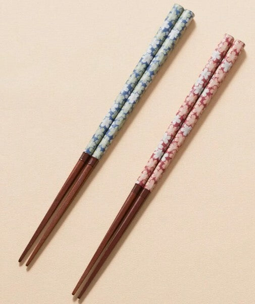 現代櫻花筷子 (藍色一對) 23cm